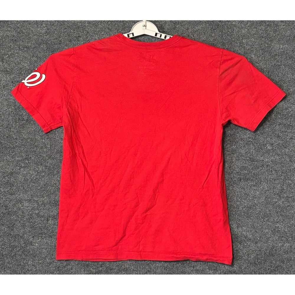 Nike Mens Medium T-Shirt Red Washington Nationals Baseball MLB Graphic Tee - Picture 5 of 9